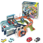 Car Adventure Race Track with Parking Lot- Playsets
