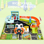 Car Adventure Race Track with Parking Lot- Playsets