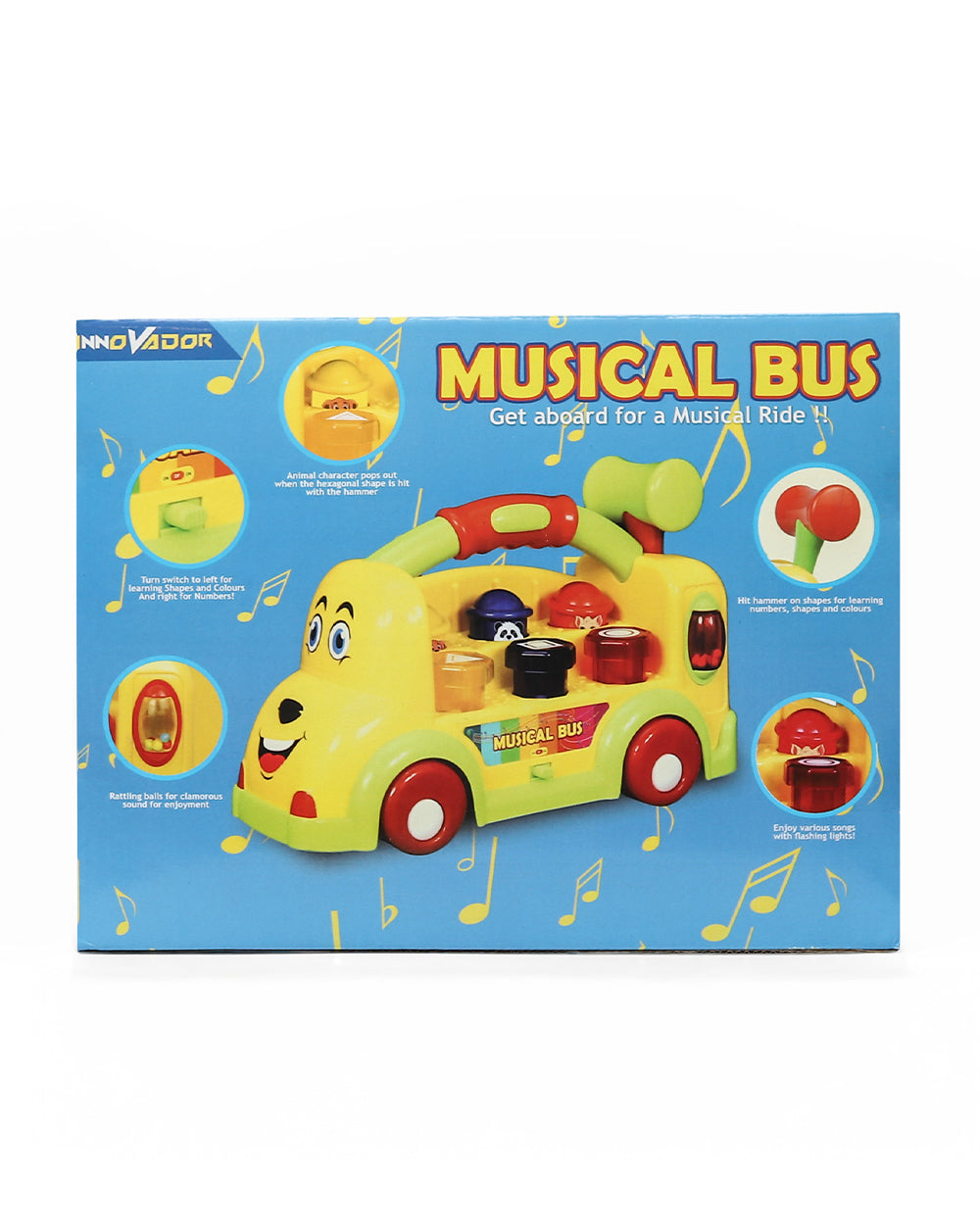 Musical Bus Toy for Kids – Fun Interactive Learning Music Bus with Lights And Sounds | Early Learning Activity Toy for 1+ Years