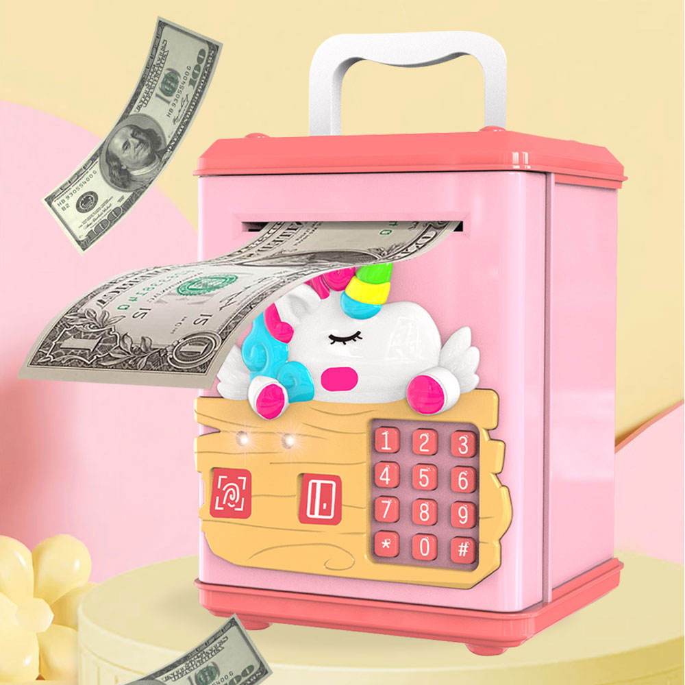 Fingerprint & Swipe Card Unlock Piggy Bank