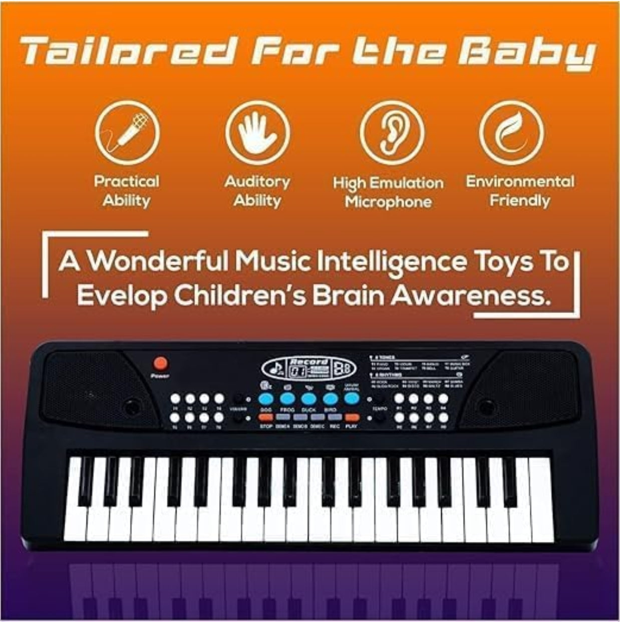 Kids Piano Keyboard with Mic