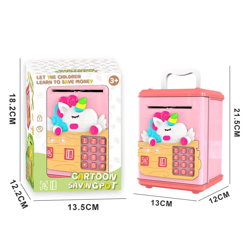 Fingerprint & Swipe Card Unlock Piggy Bank