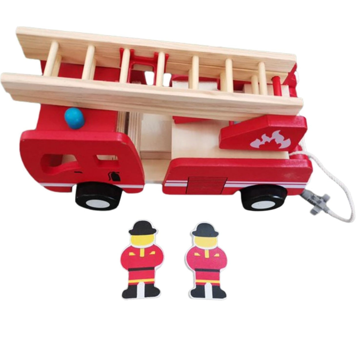 Fire Engine Ladder Vehicle Toy wooden