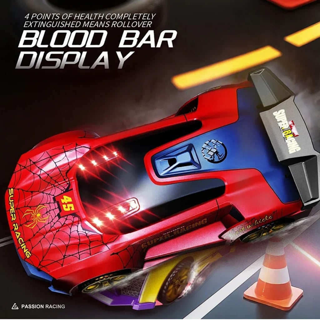 2-Player Infrared Battle RC Car Toy with Dual Remotes | Shoot & Knock-Down Action Game | Time-Bound Dodge & Shoot Knock-Down Game | Interactive Racing & Target Toy for Kids