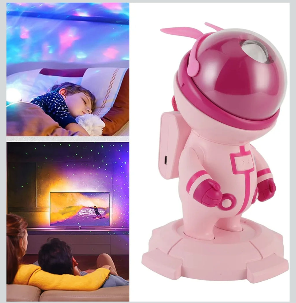 Star LED Night Light Projector, RGB High Clarity Star Projector Light Multicolor USB Powered for Bedroom (Pink)