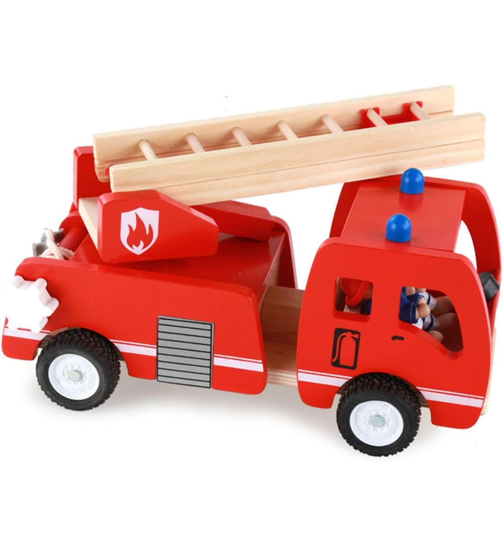 Fire Engine Ladder Vehicle Toy wooden