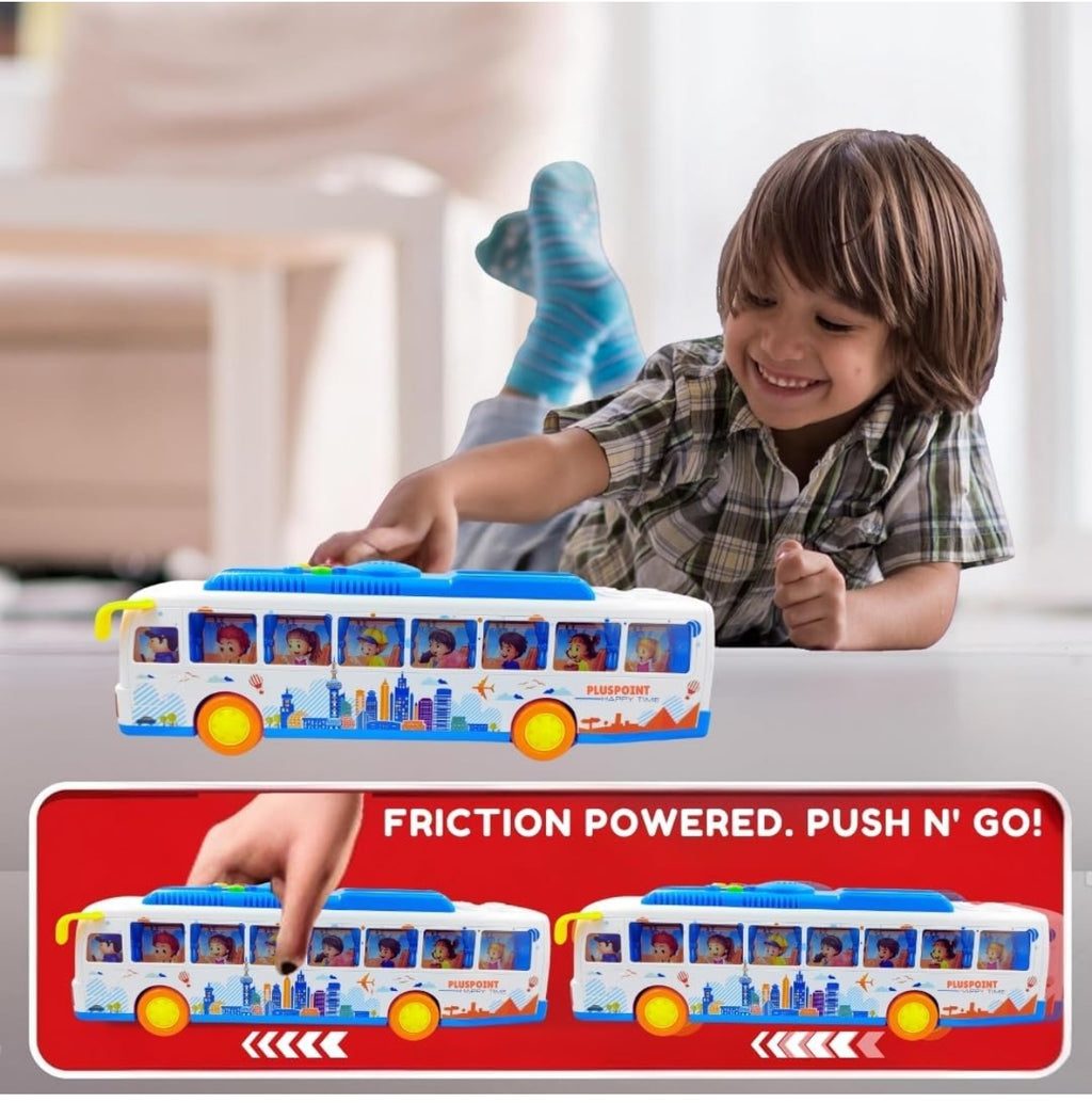Big City Bus Toy Friction Powered