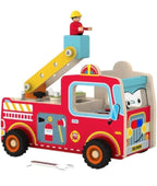 Open Ended Wooden Fire Truck