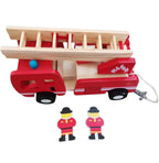 Fire Engine Ladder Vehicle Toy wooden