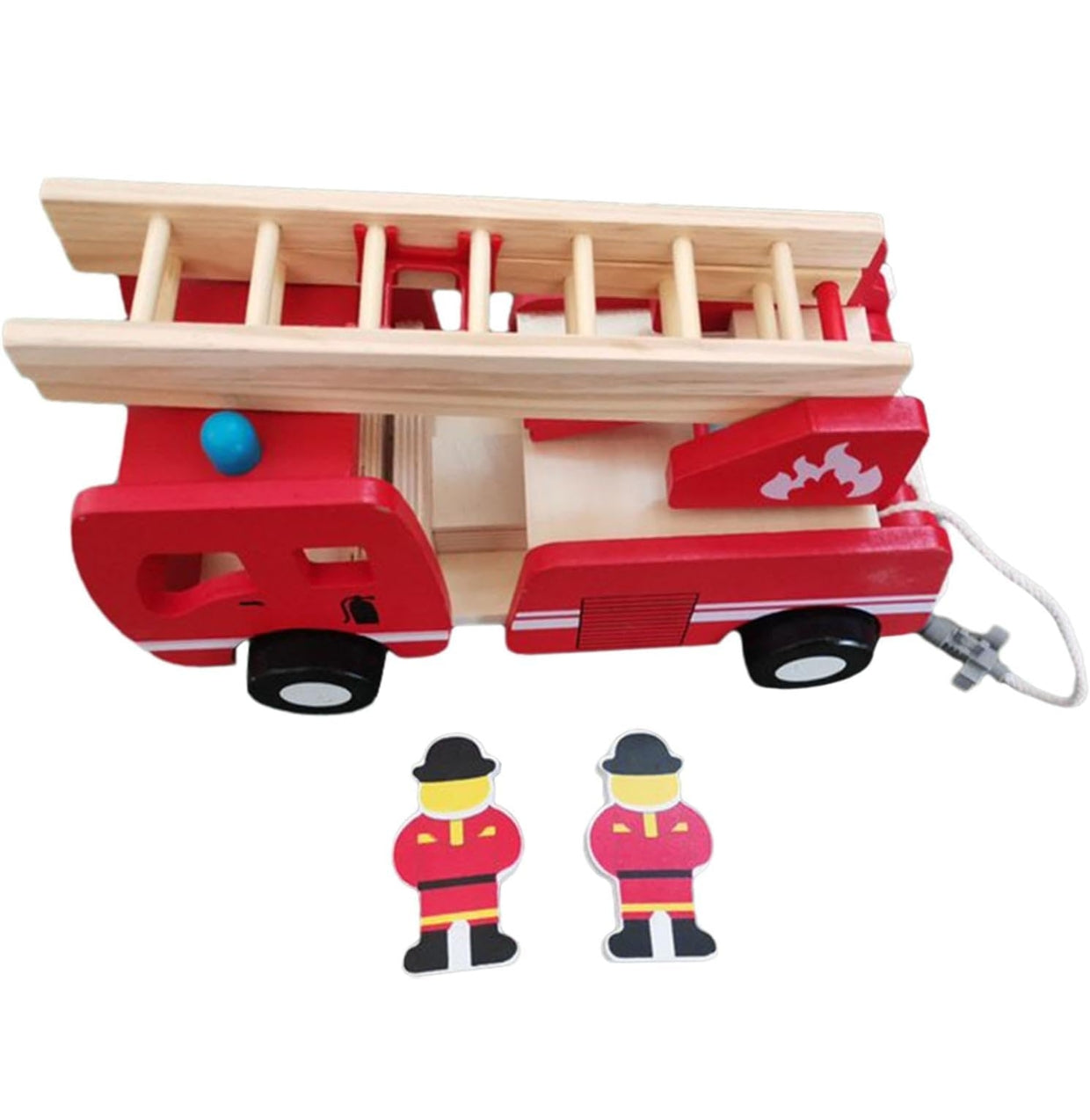 Fire Engine Ladder Vehicle Toy wooden