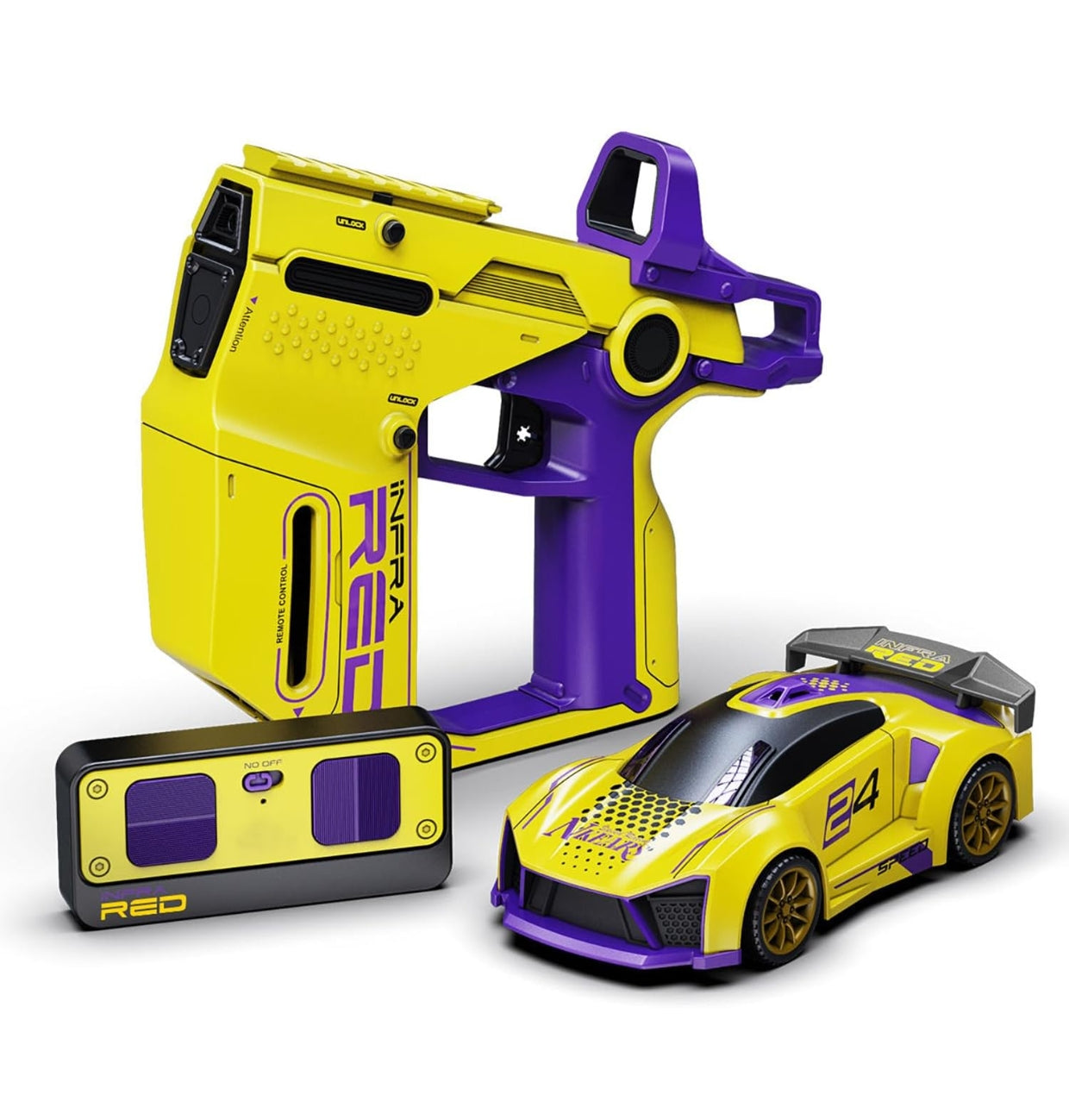 2-Player Infrared Battle RC Car Toy with Dual Remotes | Shoot & Knock-Down Action Game | Time-Bound Dodge & Shoot Knock-Down Game | Interactive Racing & Target Toy for Kids