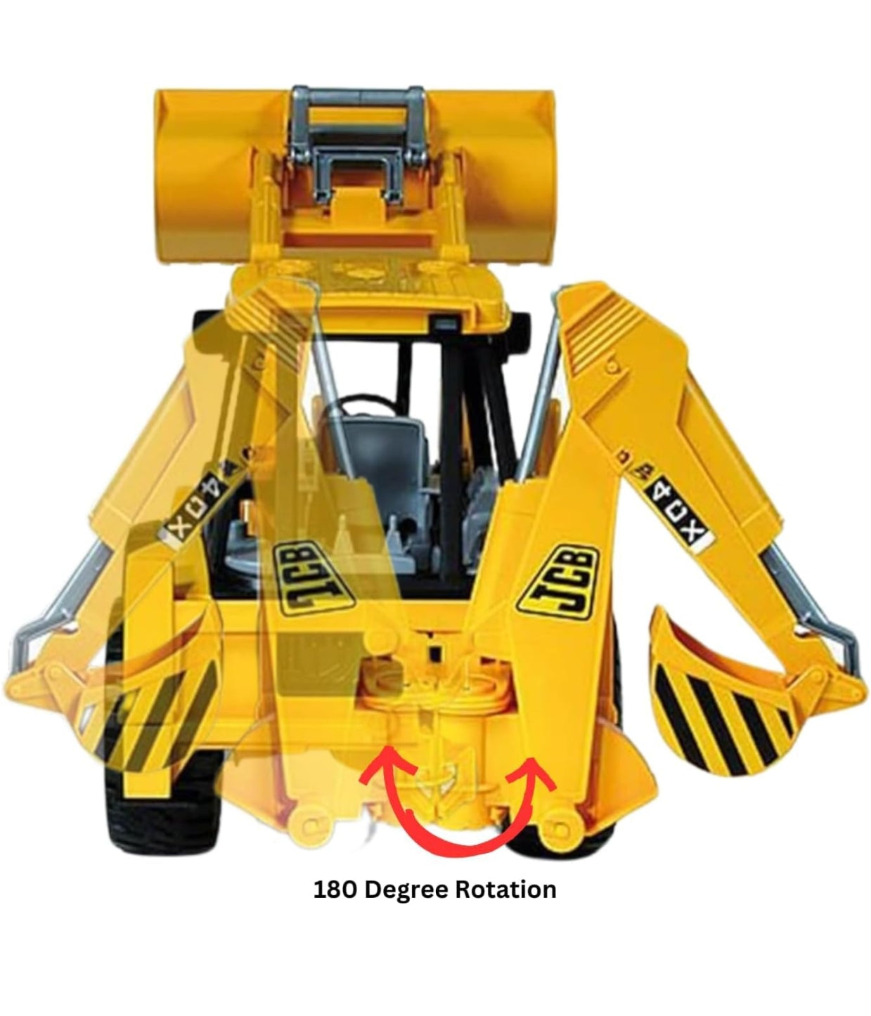2-in-1 Extra-Big Excavator Bulldozer JCB