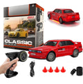 Toys 1:43 Scale Bwm E20 Mini RC Drift Car with Gyro Full Proportional RTR 2.4Ghz Remote Control with RGB Lights Drift car Multicolor