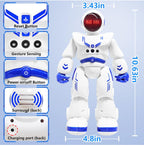 Remote Control Robot Toys for Kids 3-12, Gesture Sensing Programmable Dancing Robot with LED Eyes & USB-C Fast Charging,