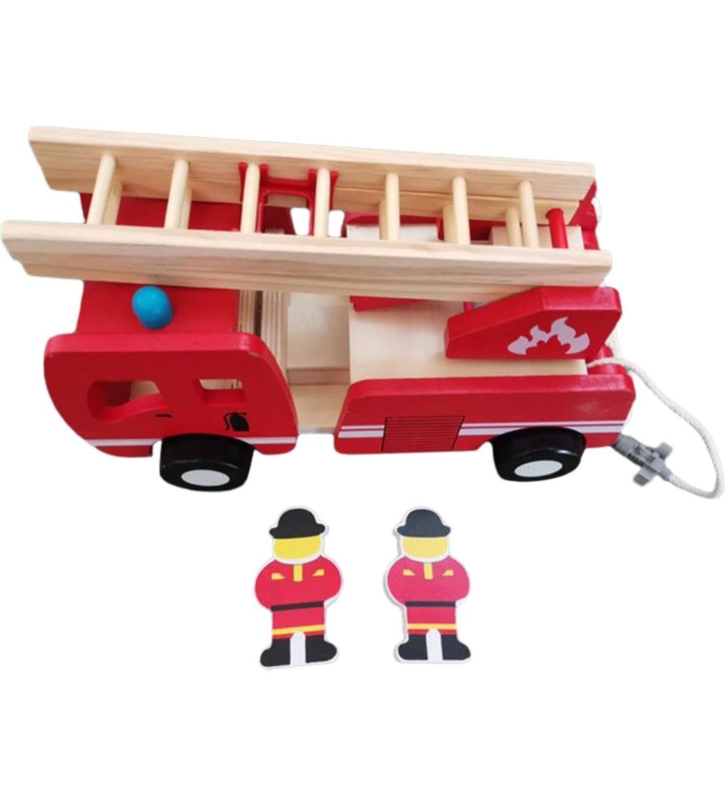 Fire Engine Ladder Vehicle Toy wooden