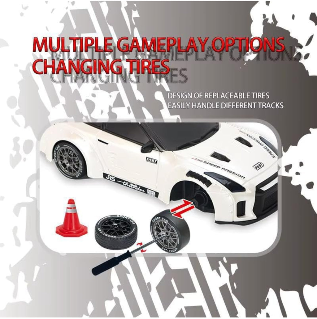 Tokyo Drift Remote Control 1:20 Scale Drift Car | 20Kmph, 2.4Ghz | Rc Drifting Car 4 Wheel Drive Boost Mode Long Range Remote Hard Plastic Top with LED Head Light