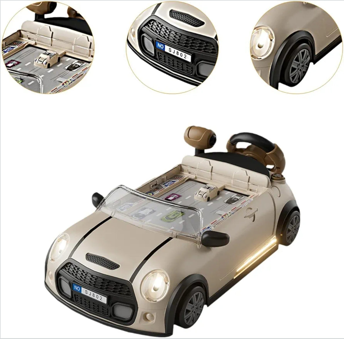 Simulation Steering Wheel Toy Controller with Sound for Kids Age 3+ Year Old