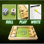 Flip The Stick Game – Dice Games, Topple Board Game, Montessori Wooden Game