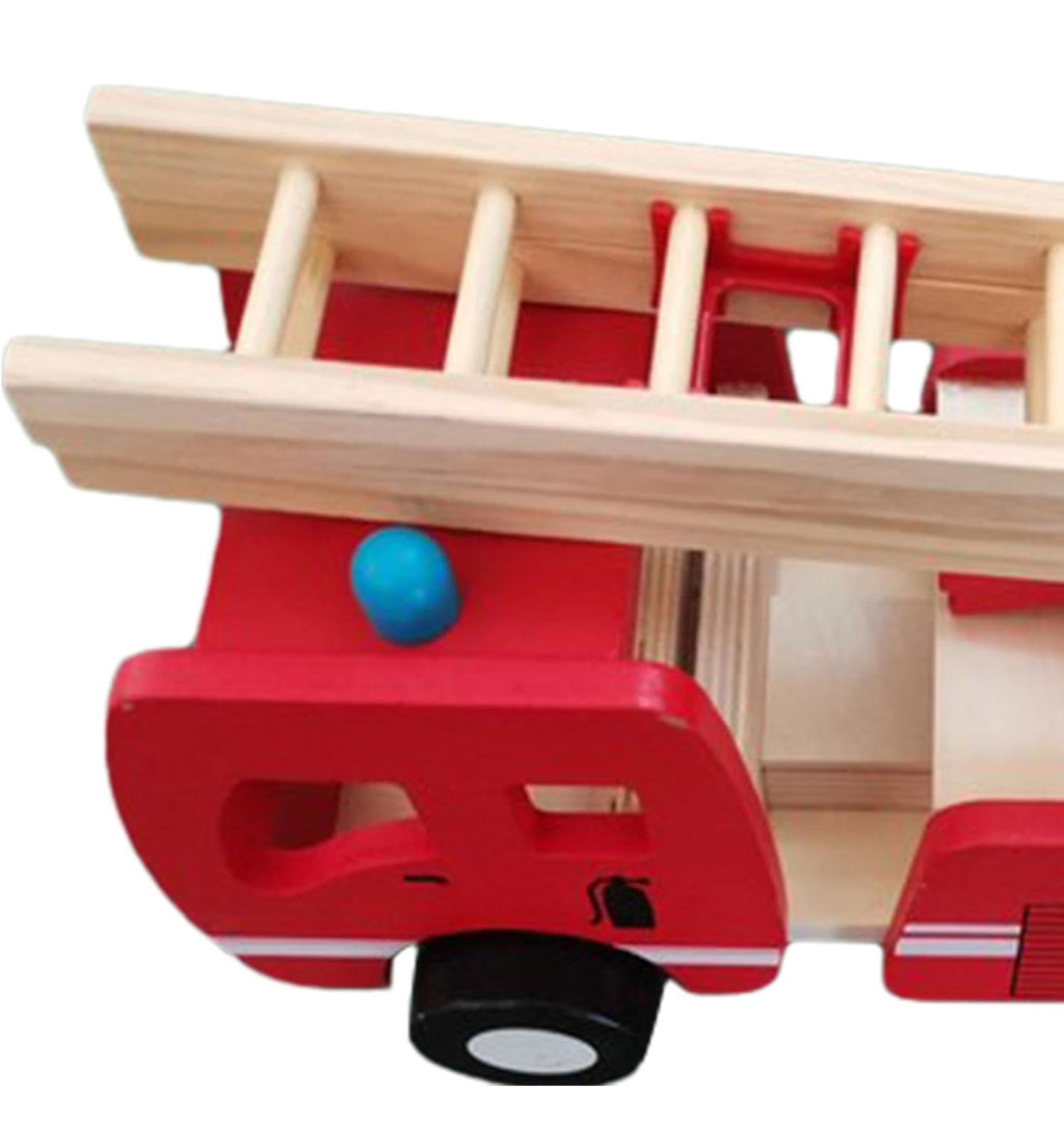 Fire Engine Ladder Vehicle Toy wooden