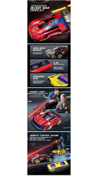 2-Player Infrared Battle RC Car Toy with Dual Remotes | Shoot & Knock-Down Action Game | Time-Bound Dodge & Shoot Knock-Down Game | Interactive Racing & Target Toy for Kids