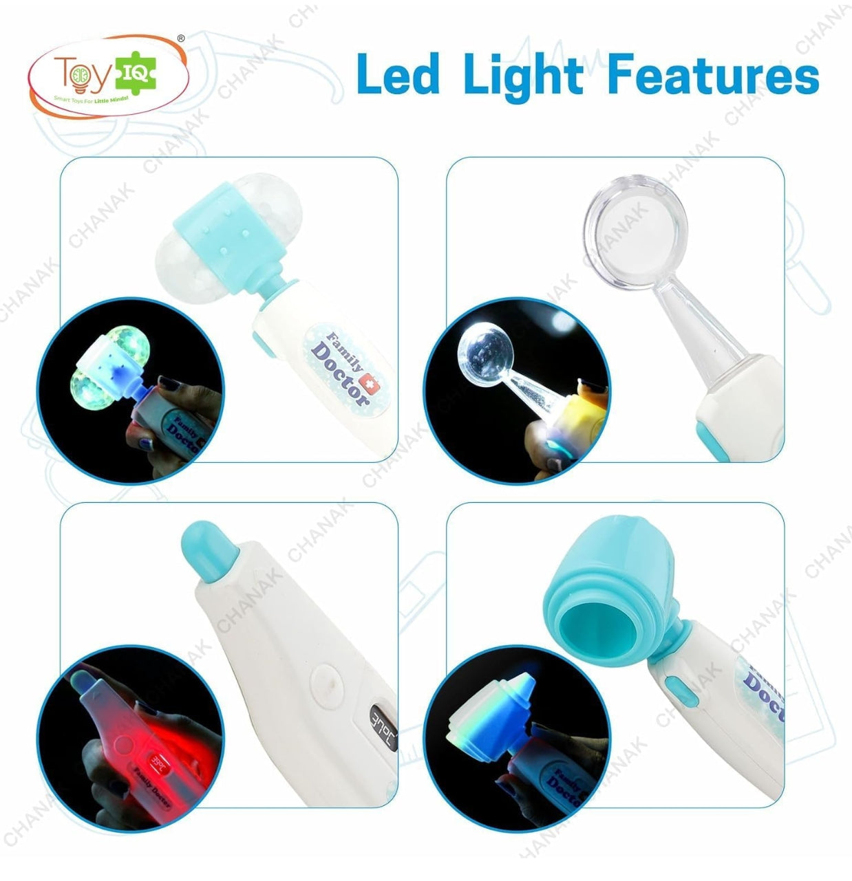 Premium Doctor Set Trolley for Kids with LED Light Instruments, Pretend Play Doctor Set Trolley for Kids Above 3 Years,