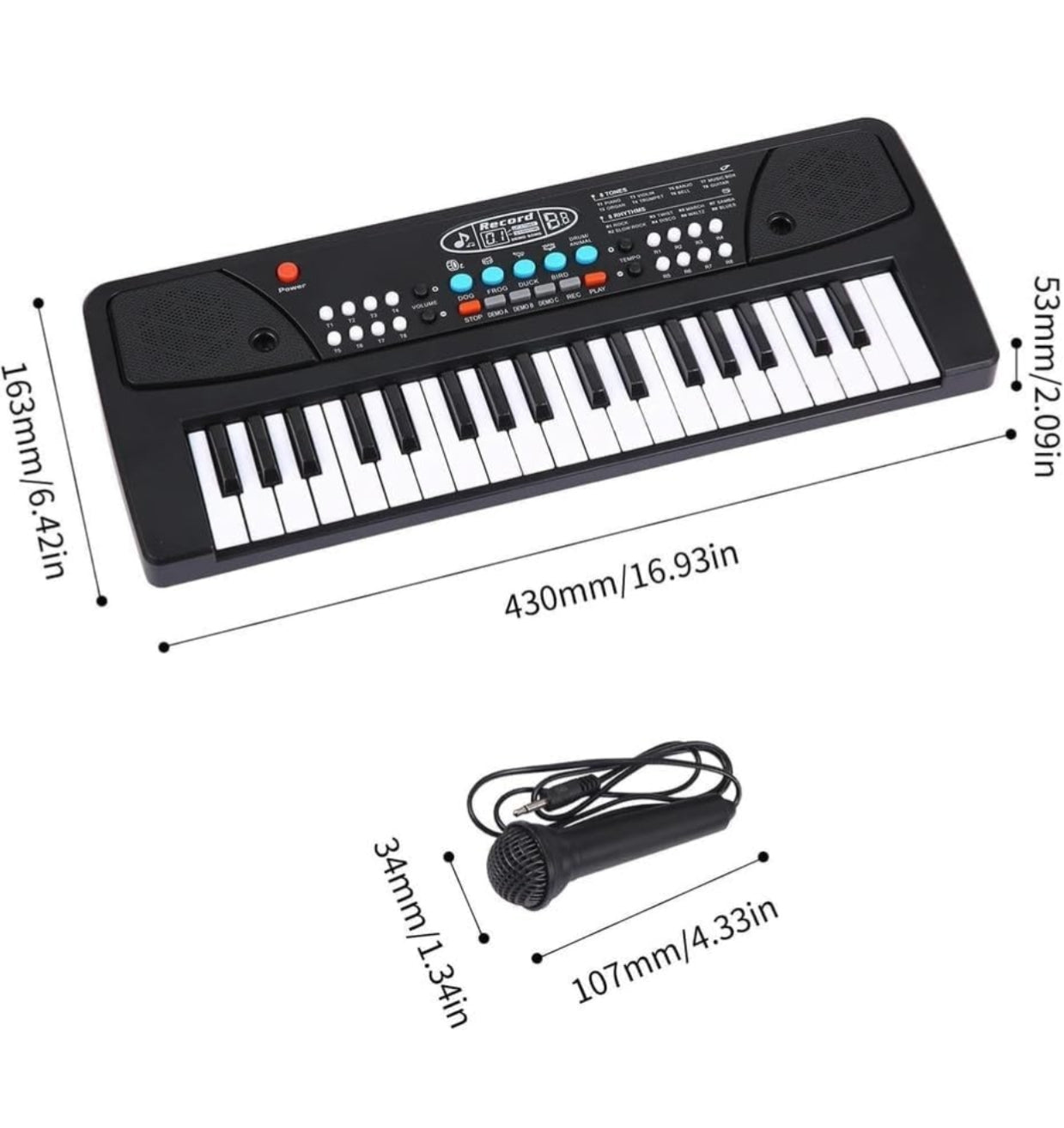 Kids Piano Keyboard with Mic