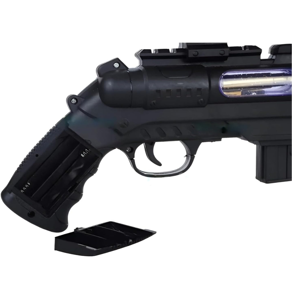 Toy Gun with Musical -Double Barrel Gun Electric Gun with Laser Light Double-Barrel Electric Toy Gun with LED Lights & Music