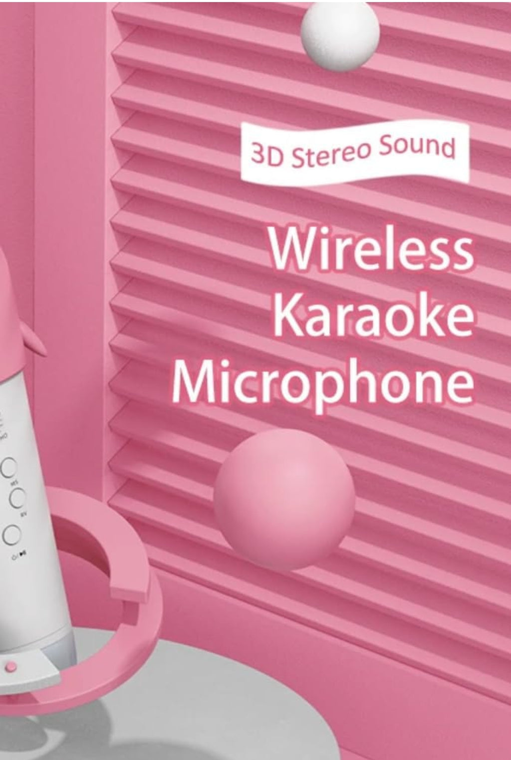 Wireless Unicorn Karaoke Microphone Bluetooth Speaker, Handheld Mic for Kids & Adults, Singing, Party, Gifts (Purple)