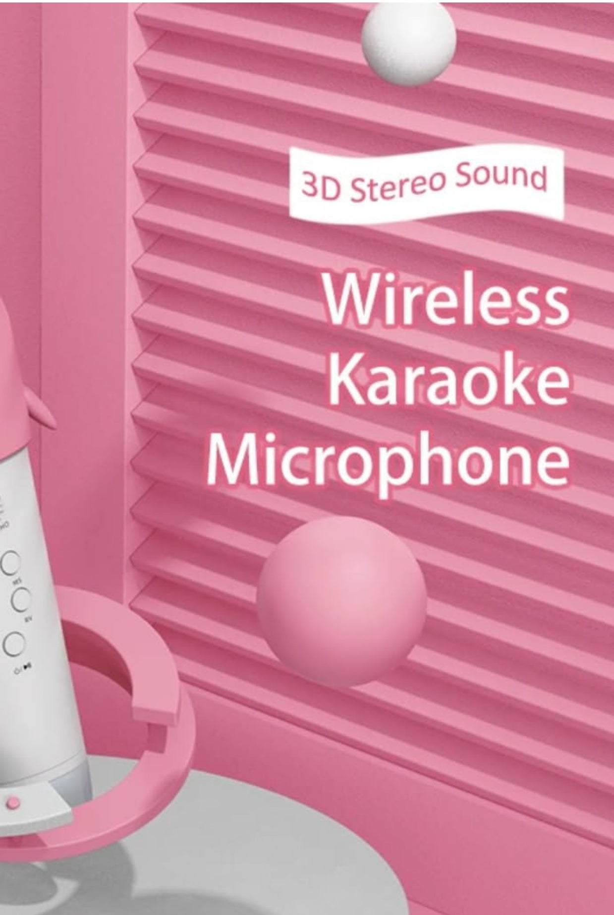Wireless Unicorn Karaoke Microphone Bluetooth Speaker, Handheld Mic for Kids & Adults, Singing, Party, Gifts (Purple)