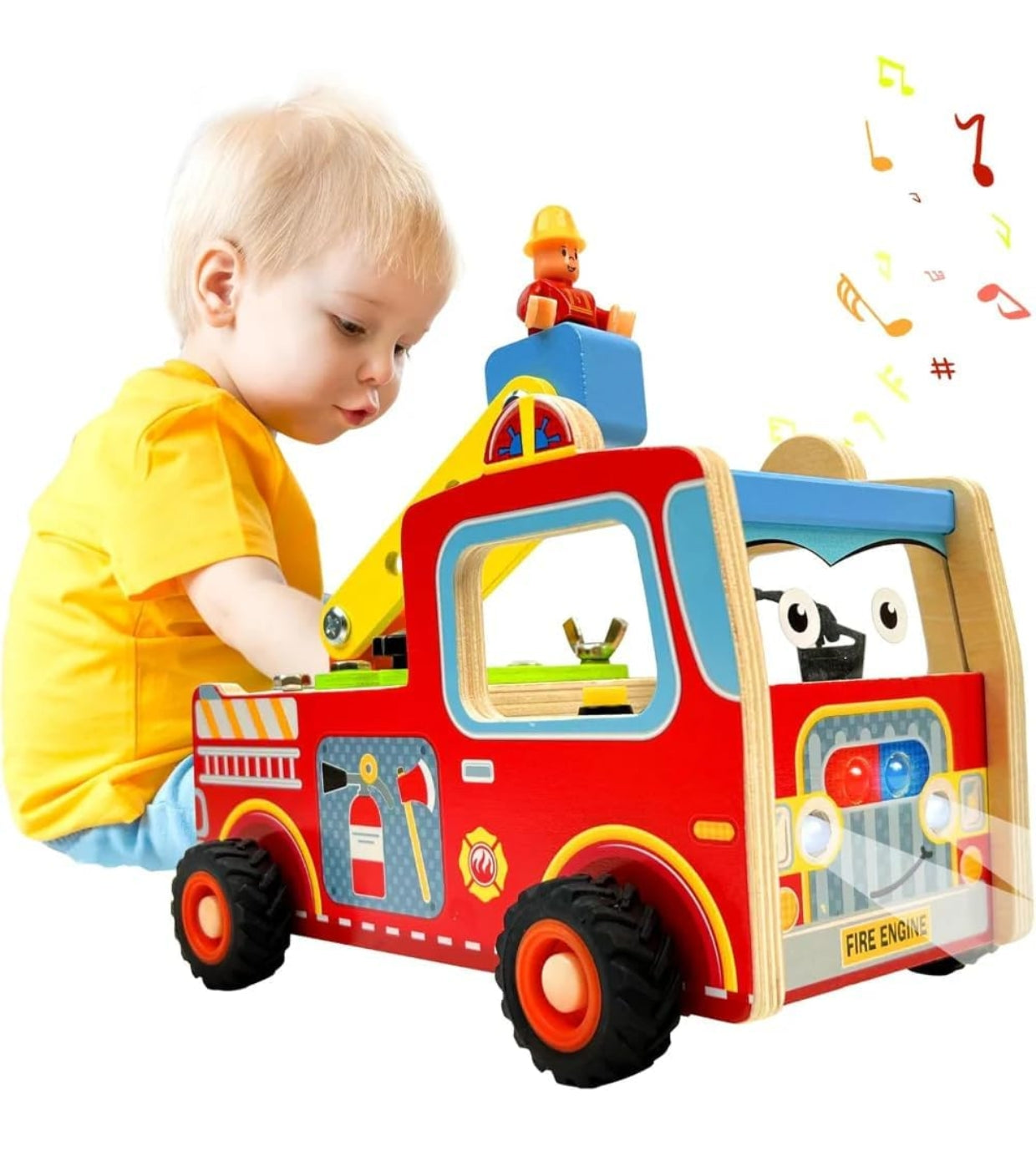 Open Ended Wooden Fire Truck
