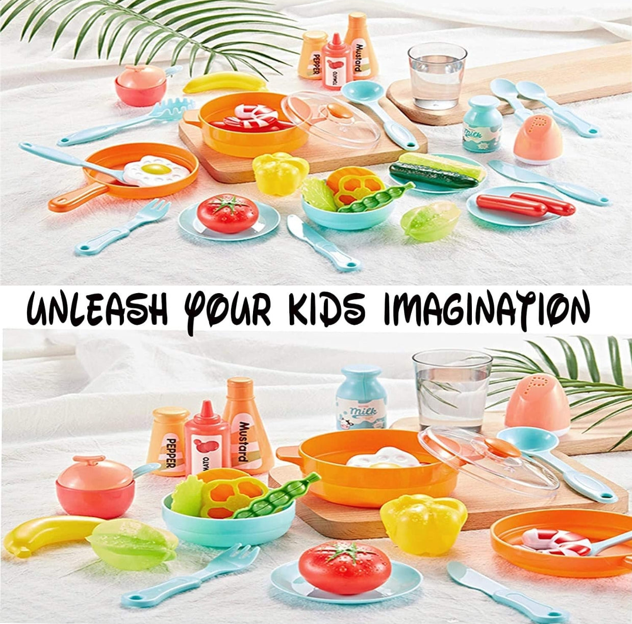 Kitchen Play Set Kids Play Kitchen with Realistic Lights & Sounds Simulation of Spray Play Sink with Running Water Utensils Accessories & Pretend Role Play Toys for Boys Girls