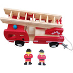 Fire Engine Ladder Vehicle Toy wooden