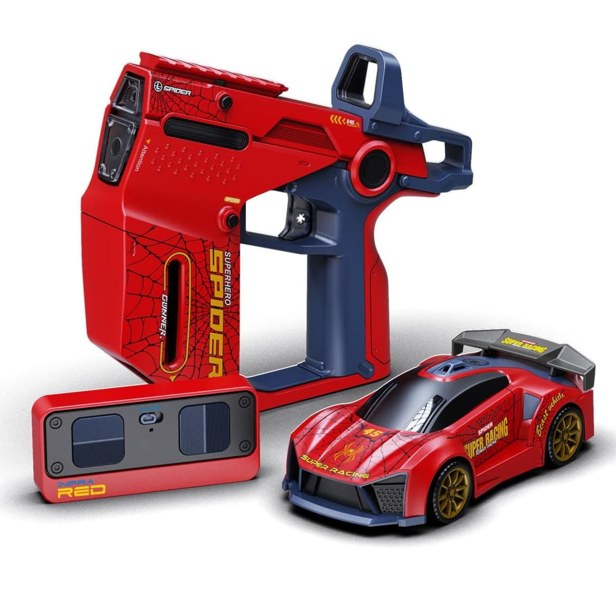 2-Player Infrared Battle RC Car Toy with Dual Remotes | Shoot & Knock-Down Action Game | Time-Bound Dodge & Shoot Knock-Down Game | Interactive Racing & Target Toy for Kids