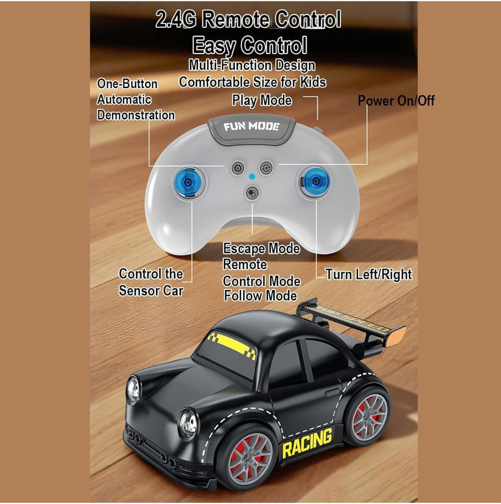 Mini Size 4WD RC Drift Car with Skill Building Drift Control LED Lights Learn Drift Techniques Drifting RC Car Toys