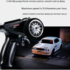 Toys 1:43 Scale Bwm E20 Mini RC Drift Car with Gyro Full Proportional RTR 2.4Ghz Remote Control with RGB Lights Drift car Multicolor
