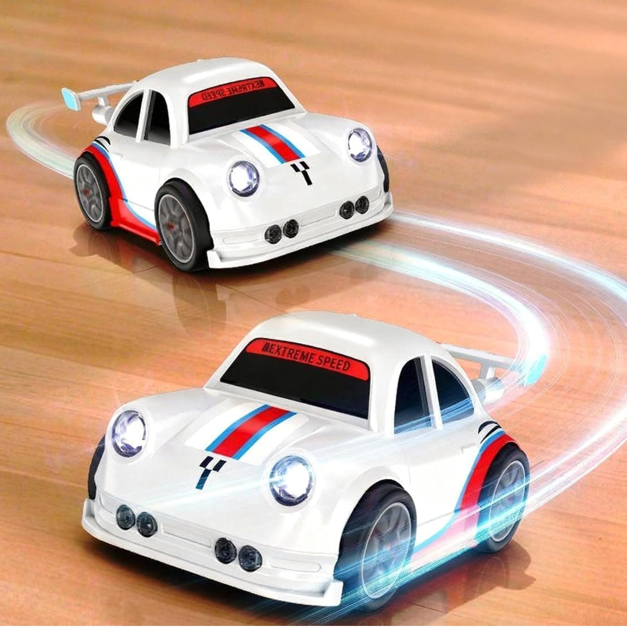 Mini Size 4WD RC Drift Car with Skill Building Drift Control LED Lights Learn Drift Techniques Drifting RC Car Toys