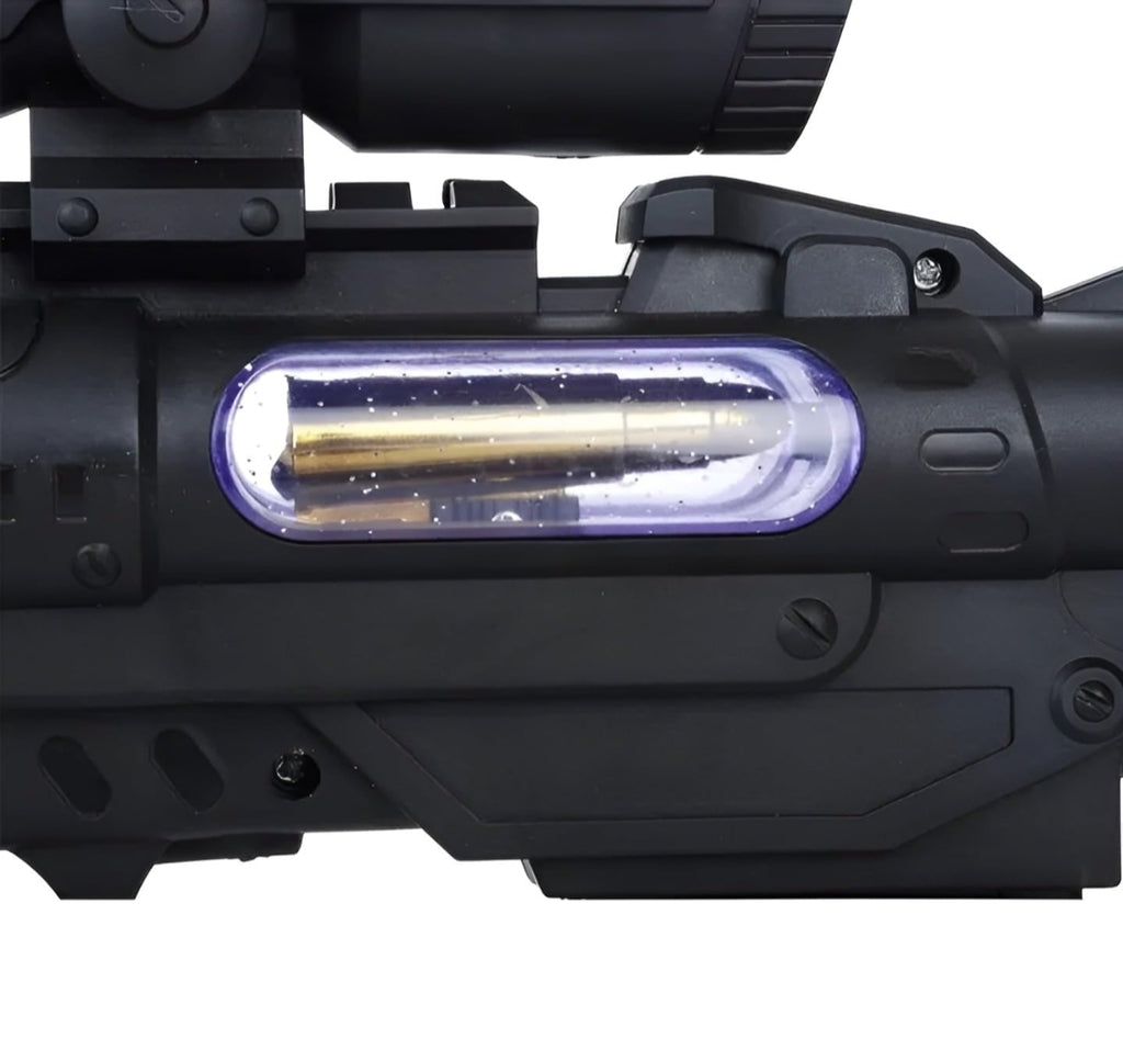Toy Gun with Musical -Double Barrel Gun Electric Gun with Laser Light Double-Barrel Electric Toy Gun with LED Lights & Music