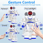 Remote Control Robot Toys for Kids 3-12, Gesture Sensing Programmable Dancing Robot with LED Eyes & USB-C Fast Charging,