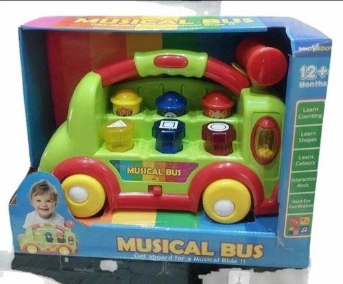 Musical Bus Toy for Kids – Fun Interactive Learning Music Bus with Lights And Sounds | Early Learning Activity Toy for 1+ Years