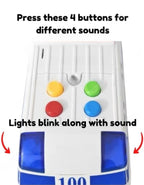 Police Toy Van for Children with Light & Siren Sound Effects Strong & Premium Push and Go Friction Power Rescue Vehicle Toy Friction Powered