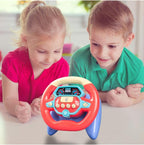 Kids Steering Wheel Toy for Backseat | Light & Music | Fun Gift for Toddlers & Small Kids