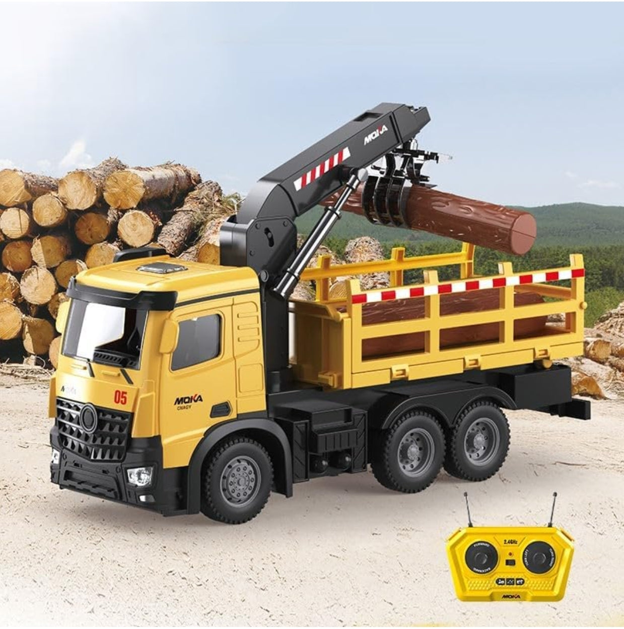 RC Log Truck with Crane – Remote Control