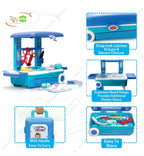 Premium Doctor Set Trolley for Kids with LED Light Instruments, Pretend Play Doctor Set Trolley for Kids Above 3 Years,